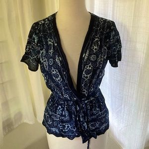 Lucky Brand wrap blouse